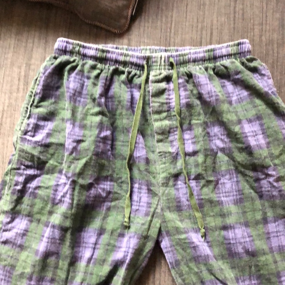 Green and Purple Pajama Pants